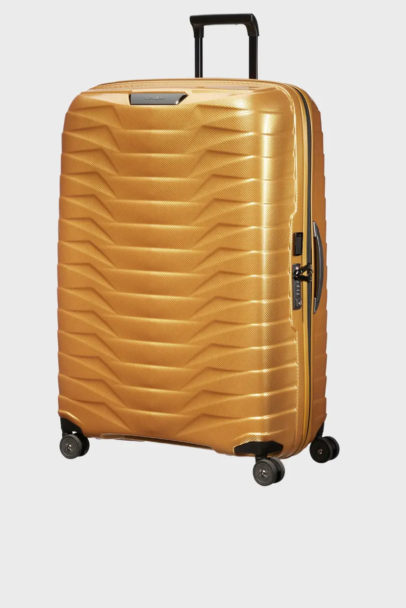 Золотиста валіза 81 см PROXIS GOLDEN YELLOW 3