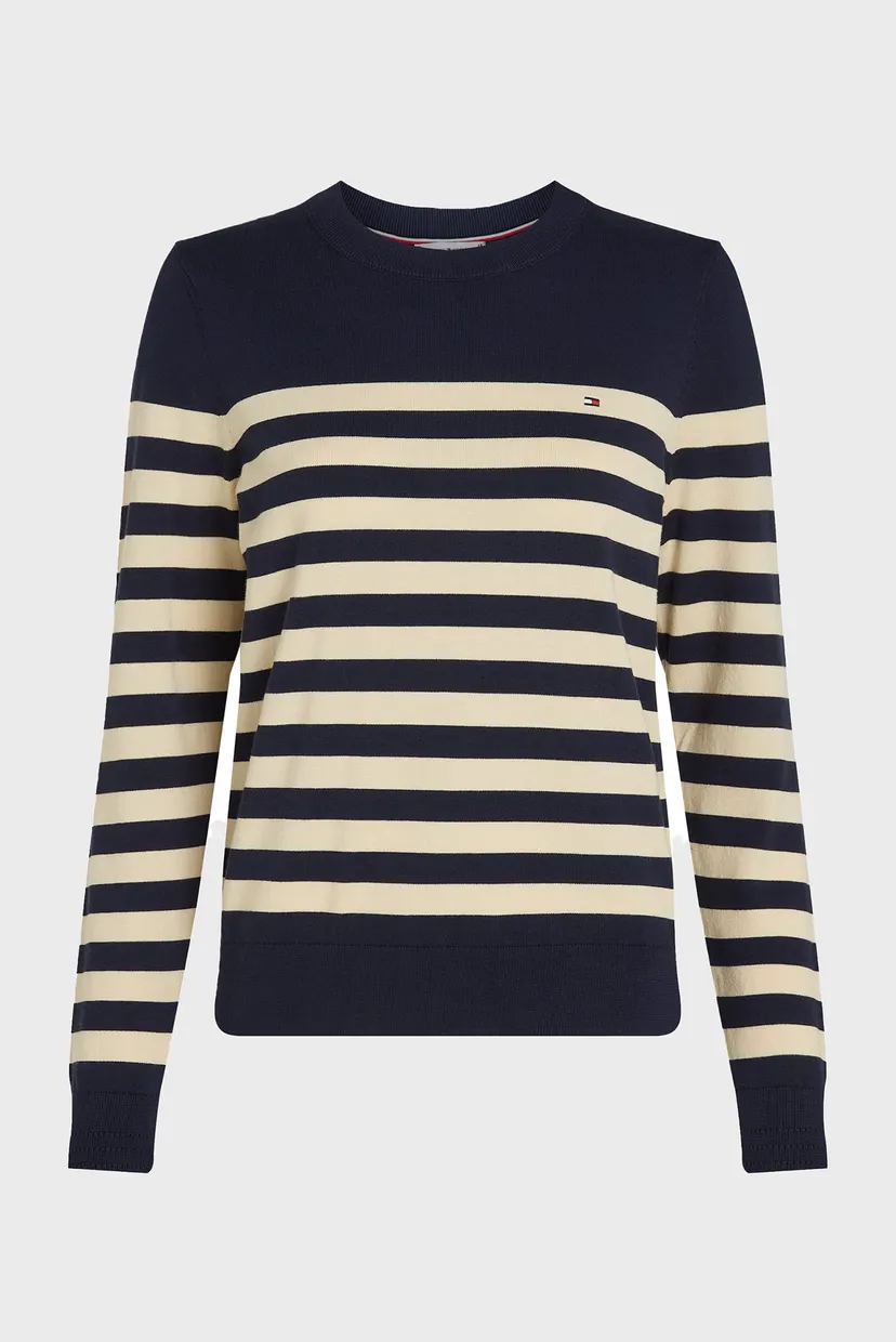 Женский джемпер в полоску CO JERSEY STITCH LS C-NK SWT 5