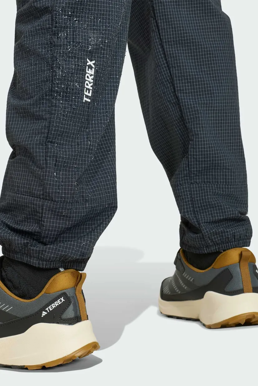 Детские черные спортивные брюки в клетку Terrex Kids Xploric CLIMA365 Cargo Kids 7