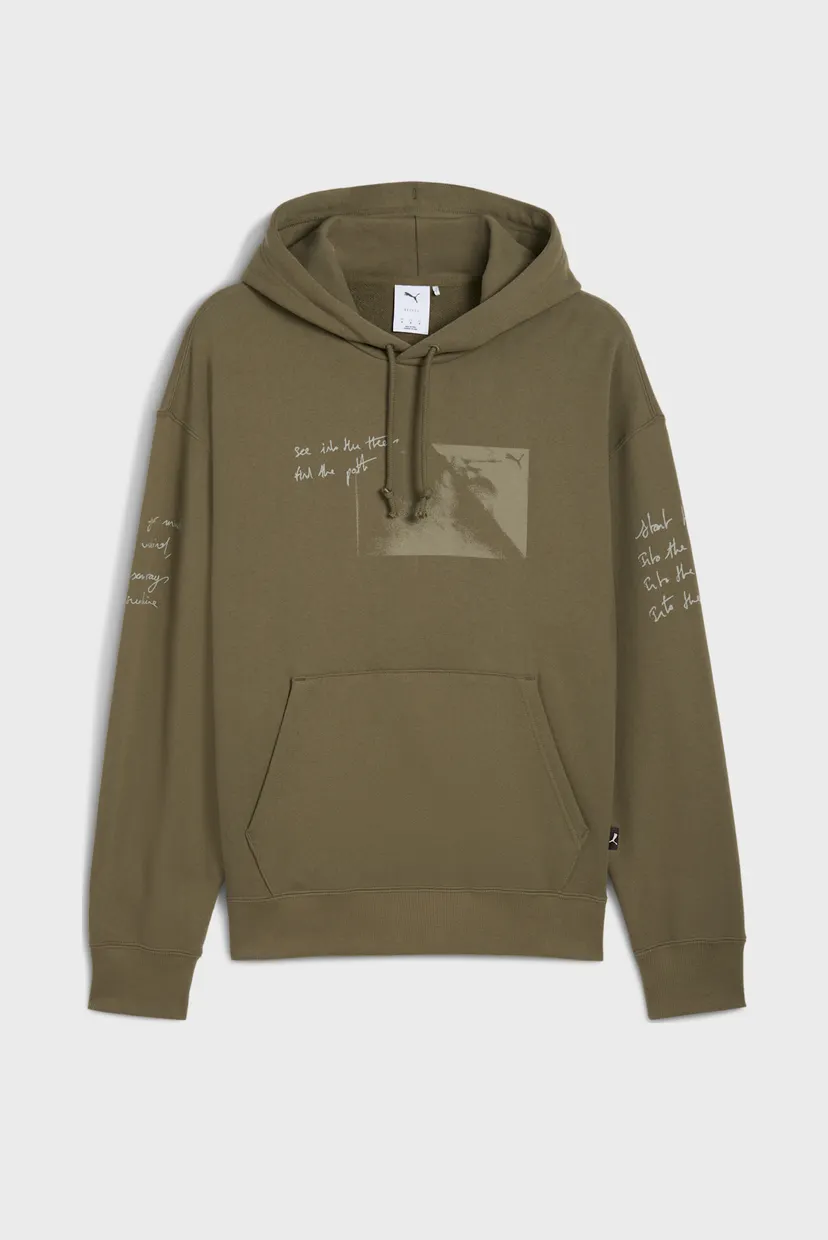 Чоловіче оливкове худі GRAPHIC Forest Hoodie Men 6