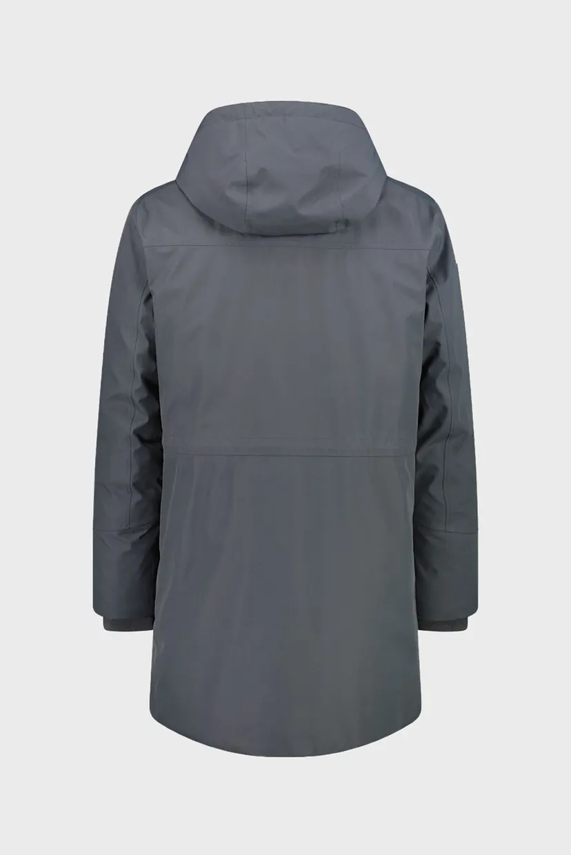 Мужская серая парка ZIP HOOD FEEL WARM 3