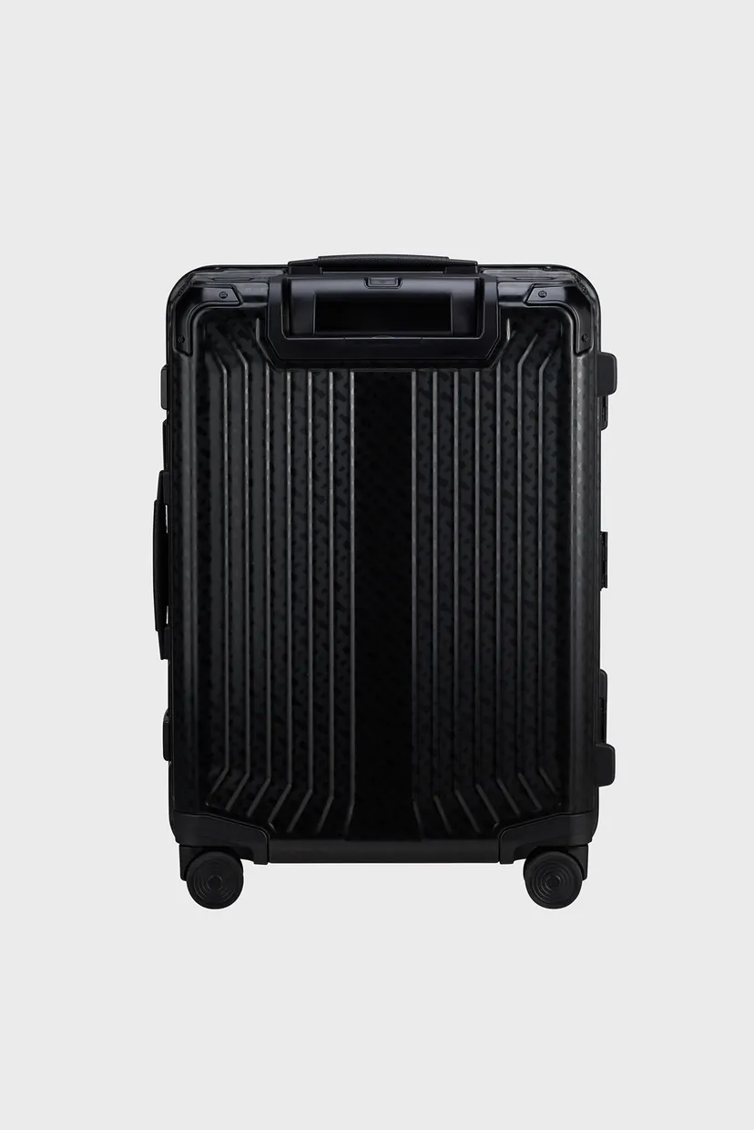 Черный чемодан 55 см LITE-BOX ALU / BOSS GRAPHITE MONOGRAM 3