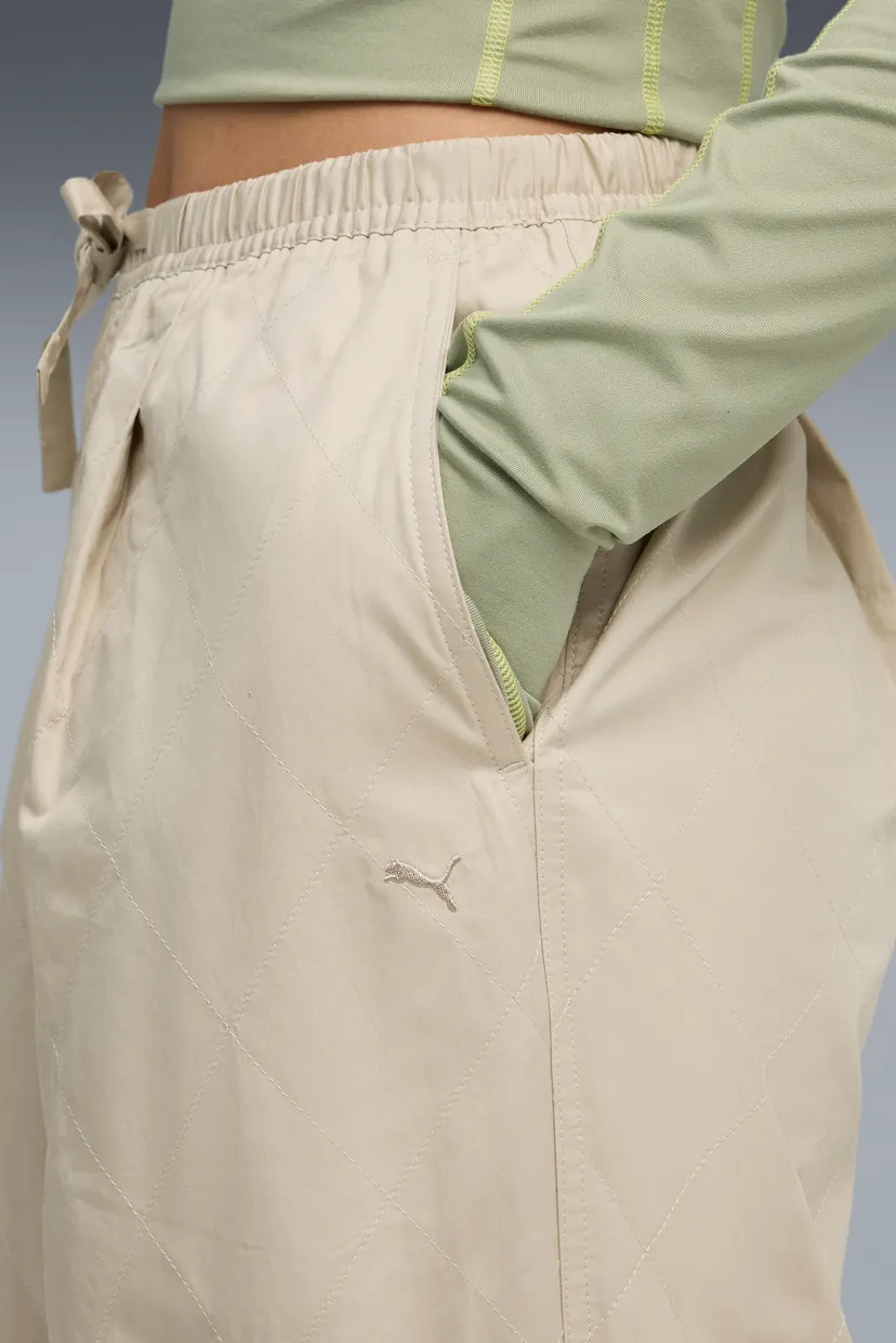 Женские бежевые спортивные брюки YONA Parachute Pants Women 5