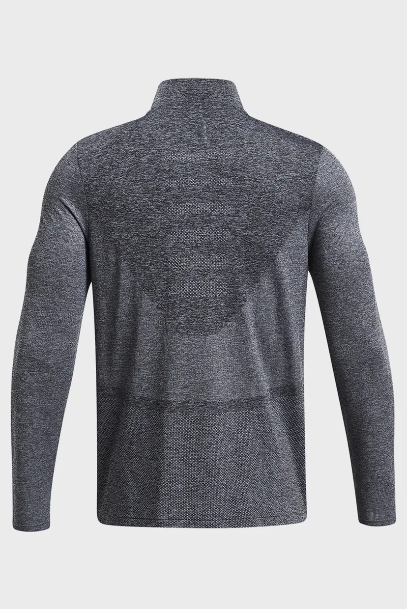 Чоловіча темно-сіра спортивна кофта UA SEAMLESS STRIDE 1/4 ZIP 5