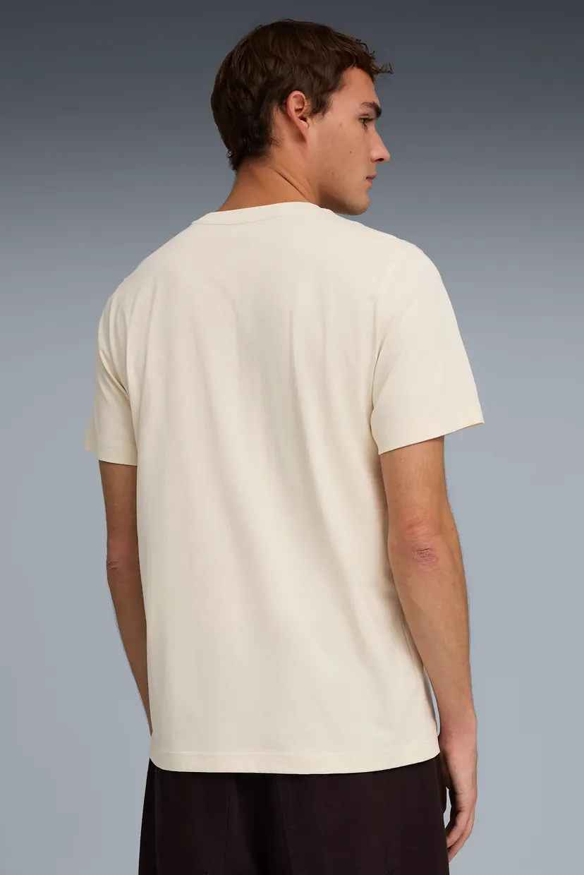 Чоловіча бежева футболка ESS No. 1 Logo Tee Men 3
