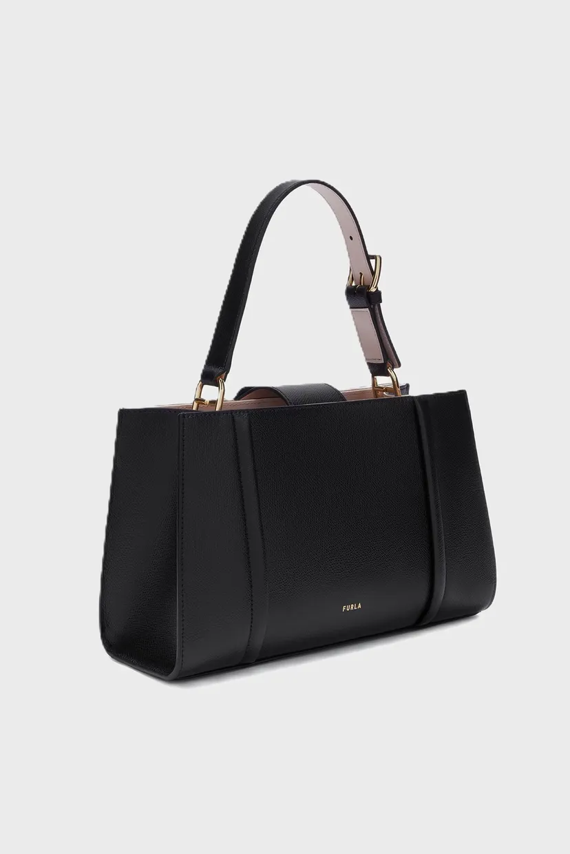 Жіноча чорна шкіряна сумка Furla WB01557ARE000O60001007 — MD-Fashion