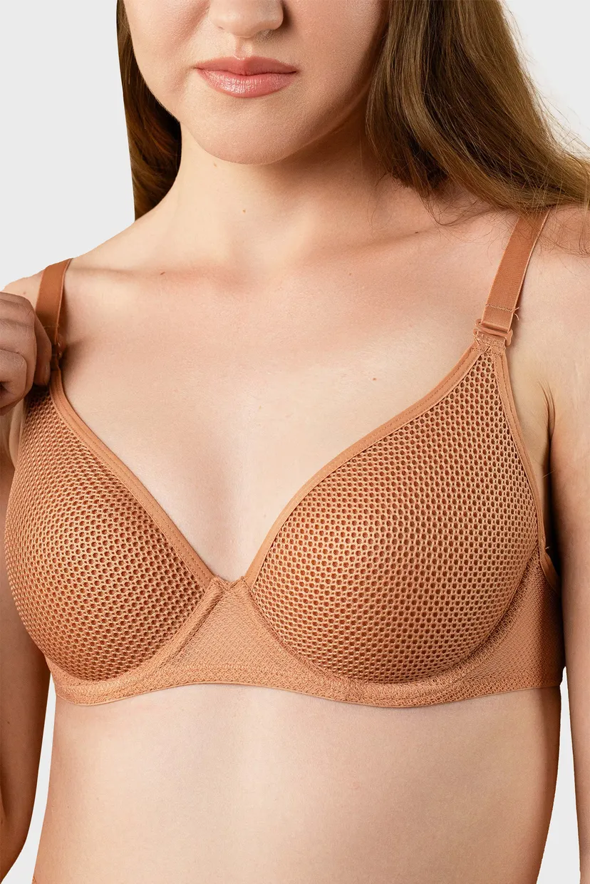 Жіночий бежевий бюстгальтер brabrabra SLZ26201208 — MD-Fashion