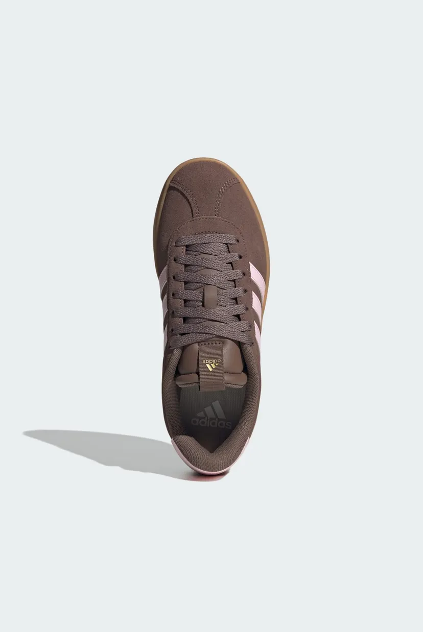 Женские коричневые замшевые сникерсы VL Court 3.0 adidas IH6516