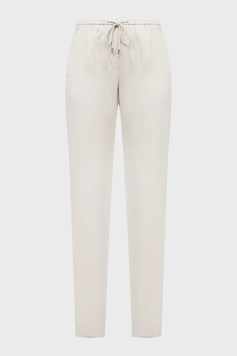Жіночі сірі брюки FLUID SATIN STRAIGHT PYJAMA PANT 5