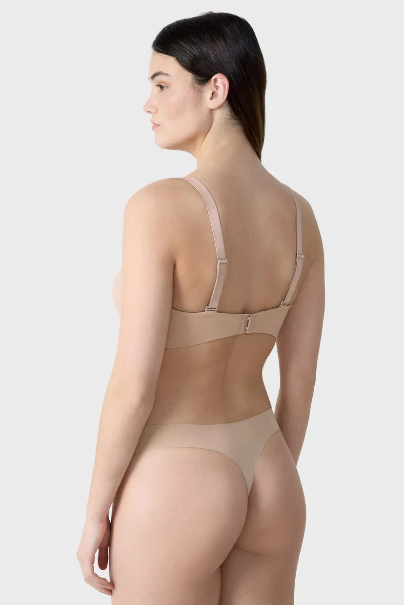 Жіночий бежевий бюстгальтер з тонкою трикутною чашкою PURE FIT WE CARE 4