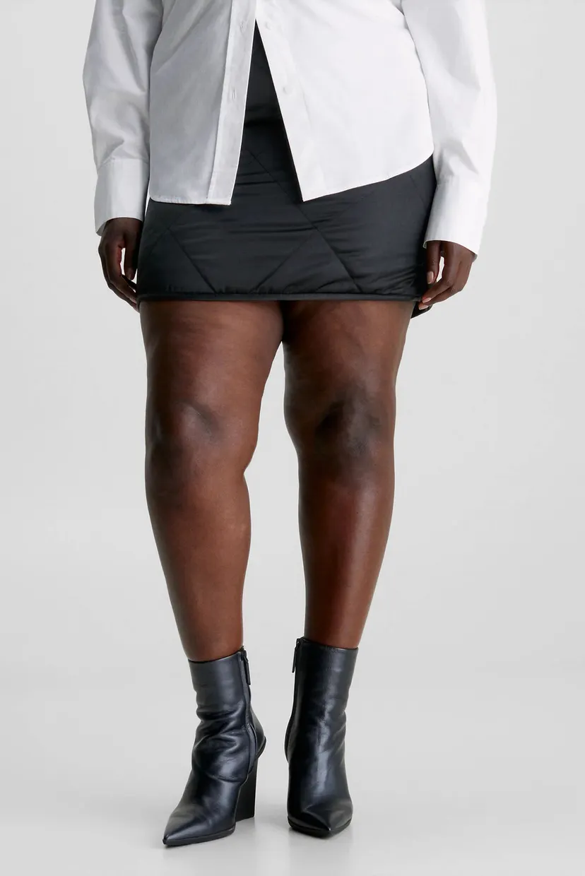 Женская черная юбка SIGNATURE QUILT MINI SKIRT 4