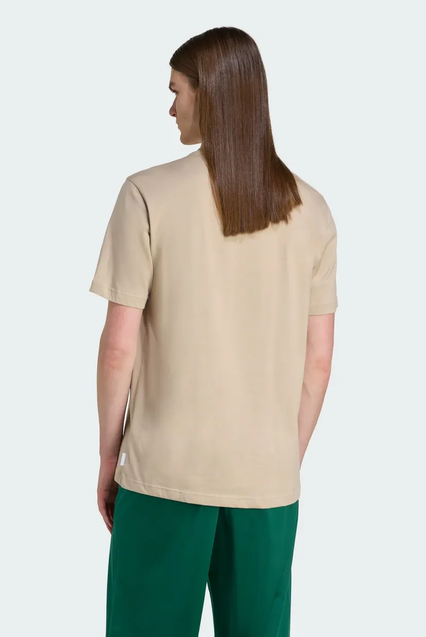 Мужская бежевая футболка Trefoil Series Loose 3