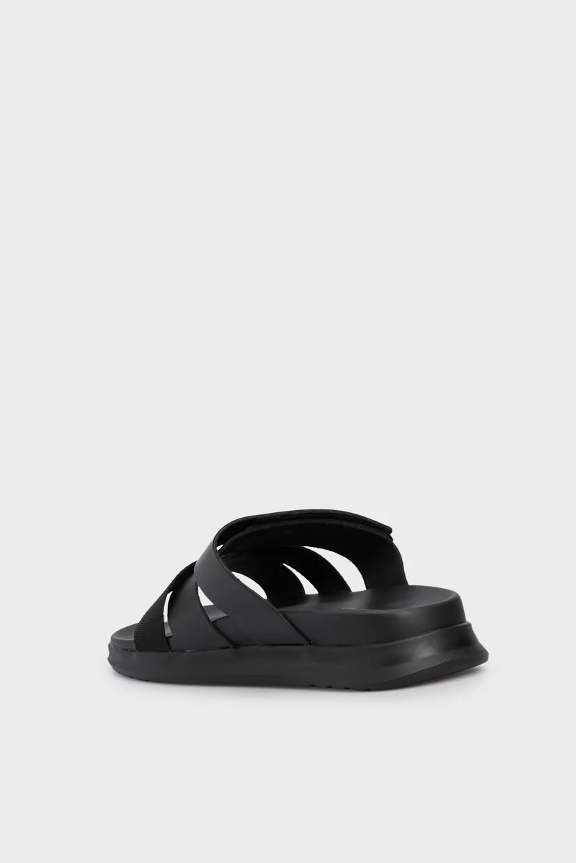 Мужские черные слайдеры D DENSITY HILFIGER MIX SANDAL 5