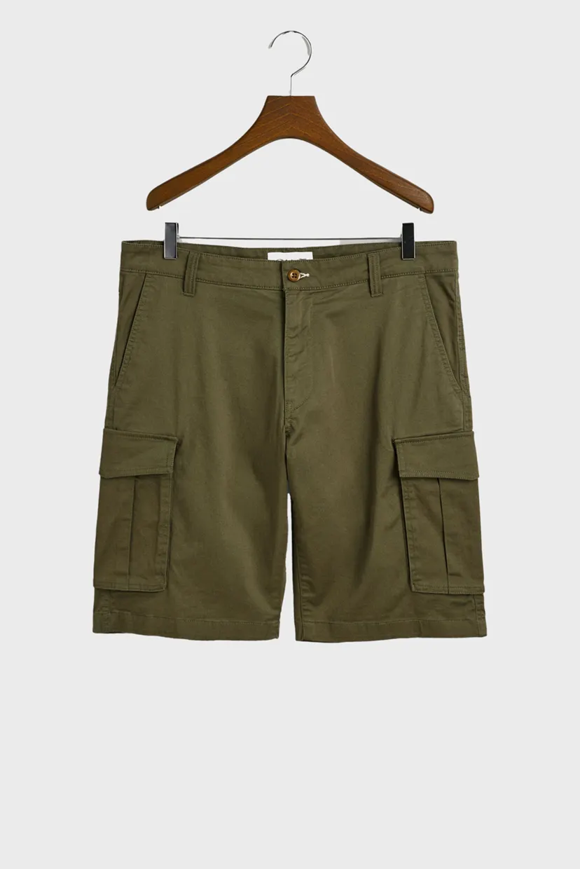 Мужские зеленые шорты RELAXED TWILL CARGO SHORTS 9
