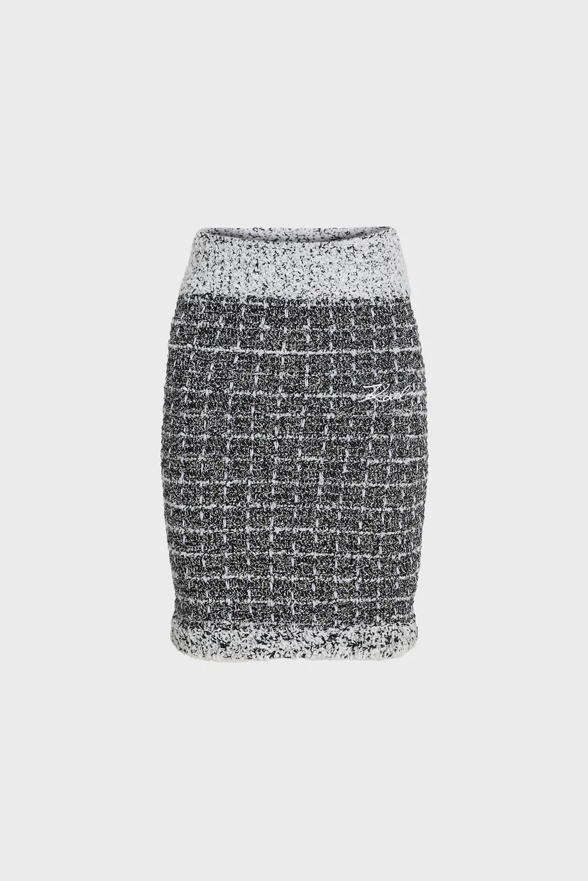 Жіноча твідова спідниця BOUCLE KNIT SKIRT 5
