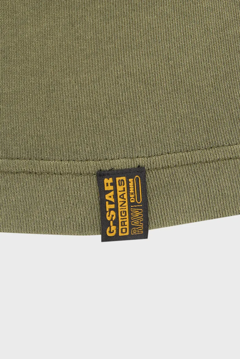 Мужская оливковая футболка GS-01 washed 5