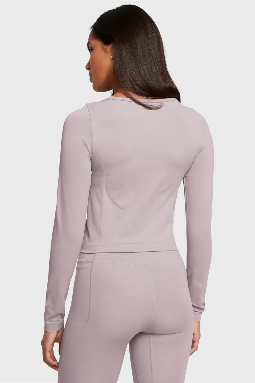 Женский пудровый лонгслив UA Vanish Seamless LS 3