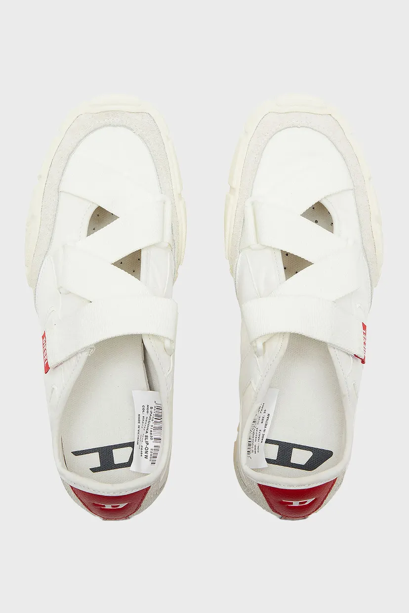 Жіночі білі шкіряні кросівки PAGODHA / S-PAGODHA SLIP-ON W SNEAKERS 4