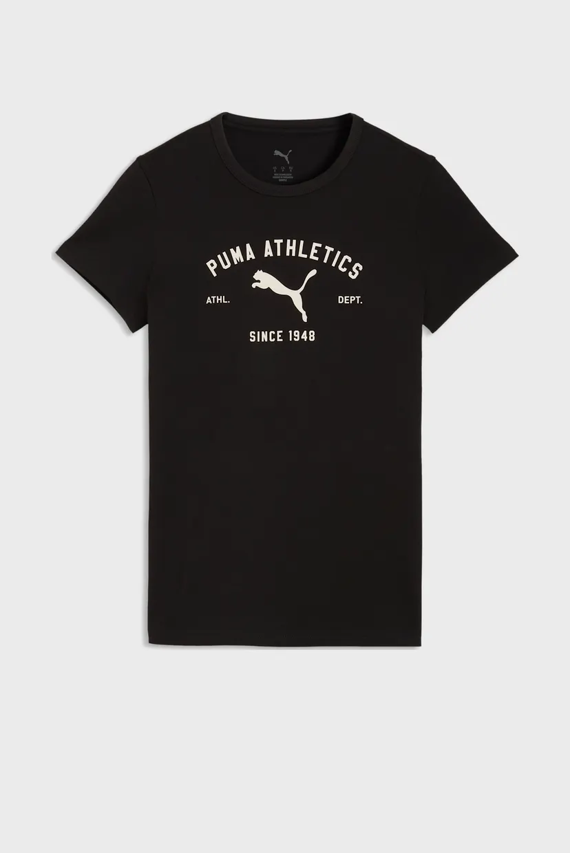 Жіноча чорна футболка PUMA Class Graphic Tee Women 4
