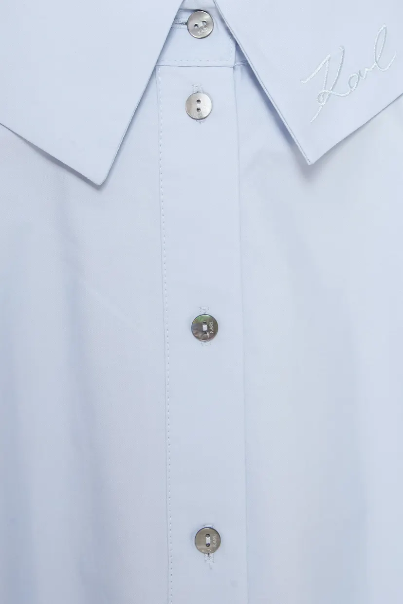 Жіноча блакитна спідниця POPLIN 3