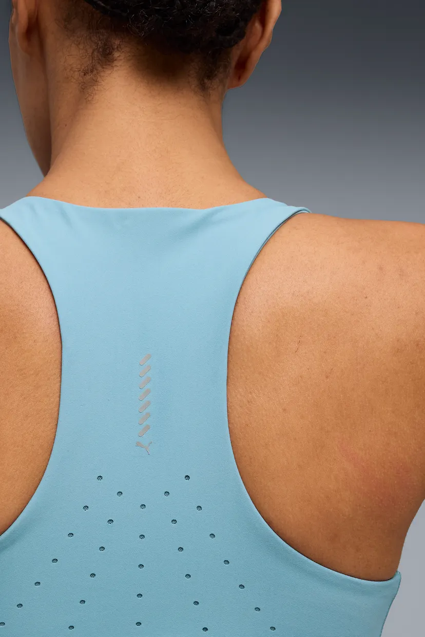 Женский голубой топ Lightspeed Crop Top Running Tank Women 4