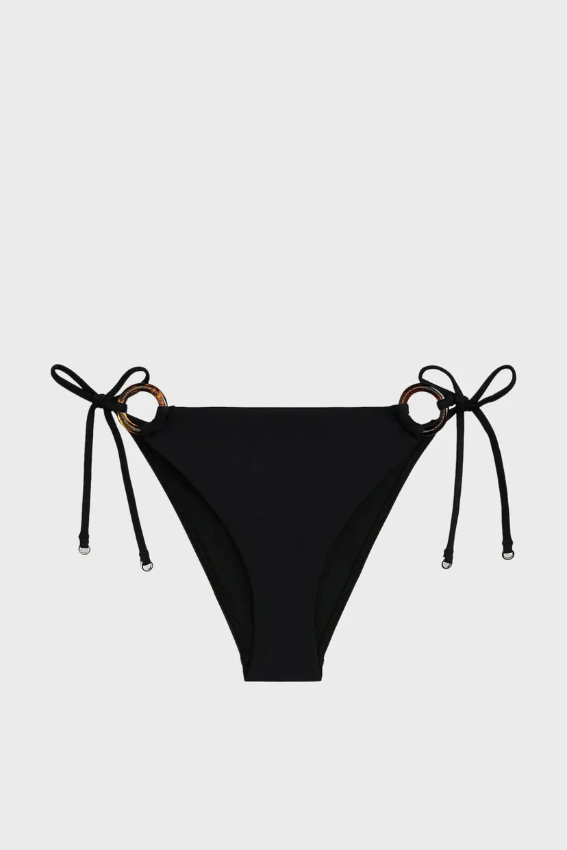 Жіночі чорні трусики від купальника V STRING SIDE TIE 5