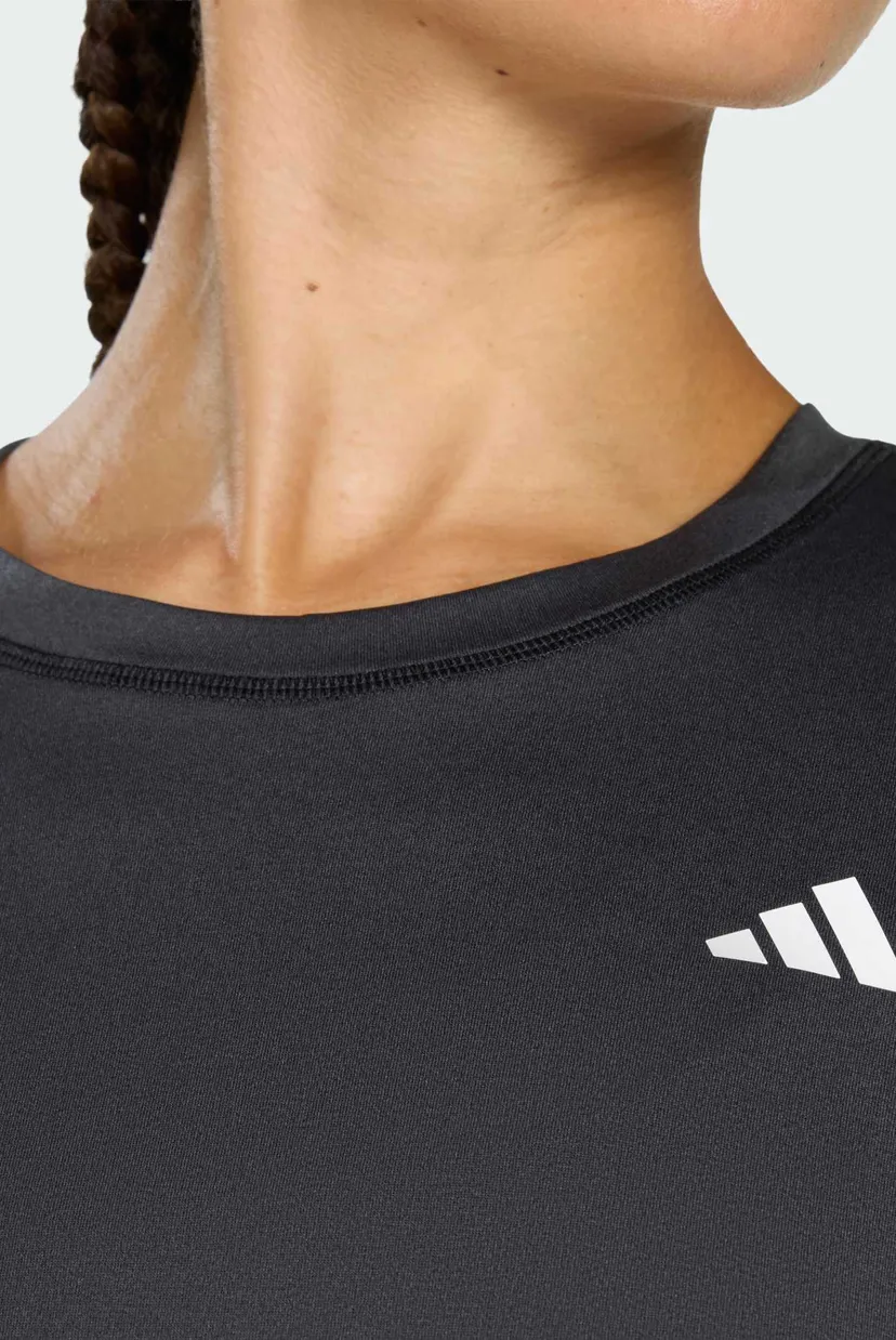 Жіноча чорна футболка Workout Essentials Crew Neck 4