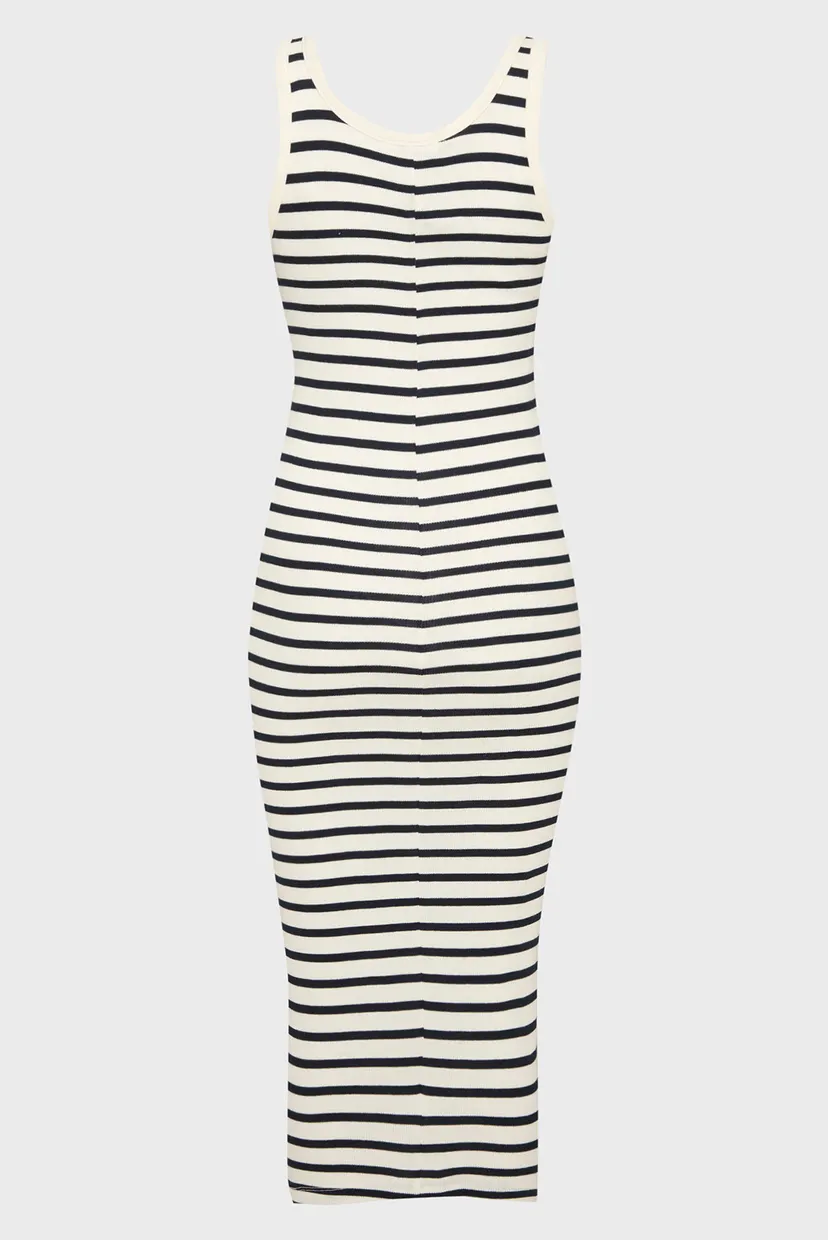 Женское платье в полоску TJW BUTTON TANK DRESS 6