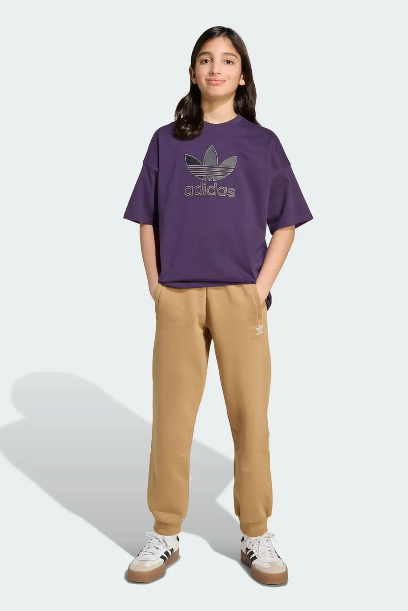 Дитяча фіолетова футболка Oversize Trefoil adidas JY6421 — MD-Fashion