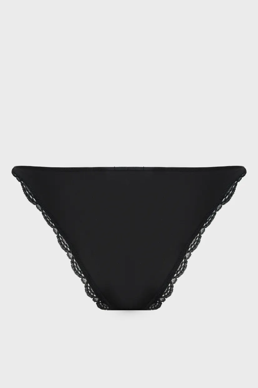 Жіночі чорні трусики STRING BIKINI 9