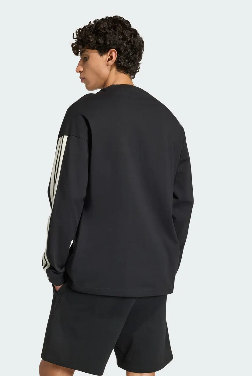Мужской черный лонгслив ADIDAS KIT 3-STRIPES 3