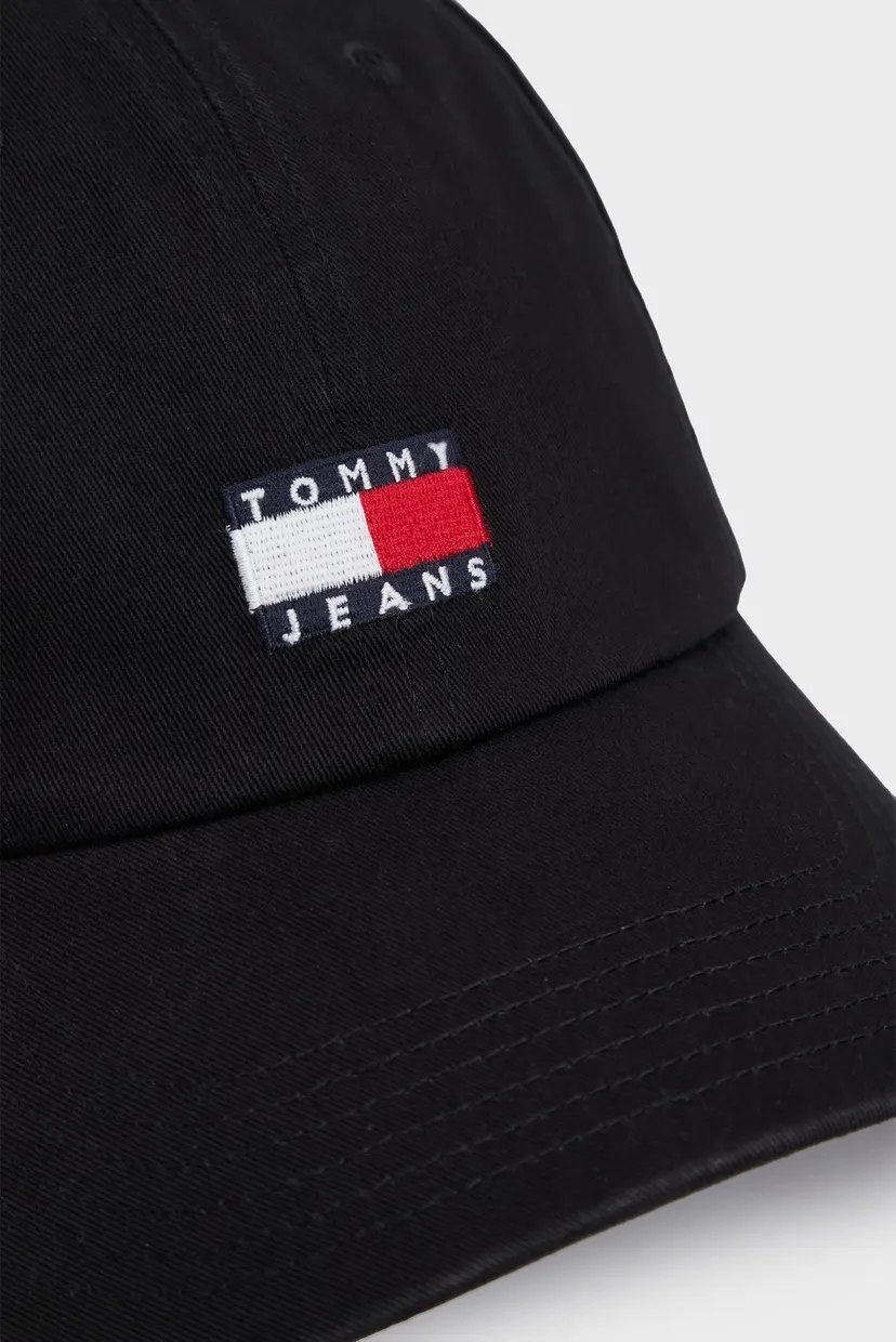 Мужская черная кепка TJM HERITAGE 6 PANELS CAP 4
