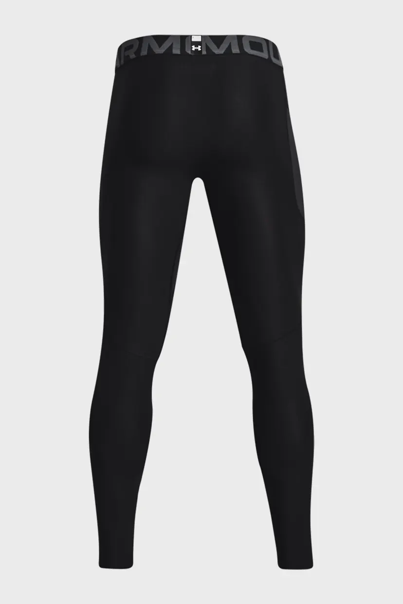 Мужские черные тайтсы UA HG Armour Leggings-BLK 6