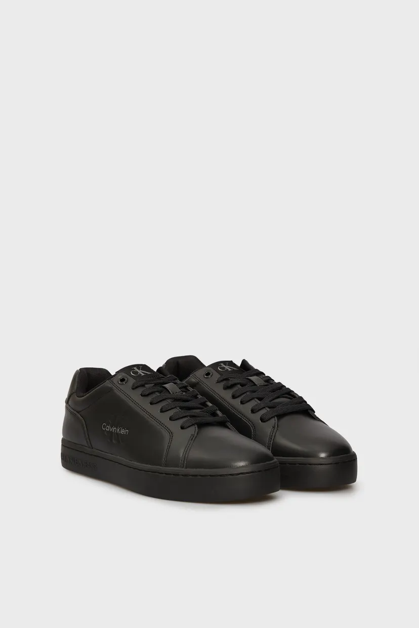 Чоловічі чорні шкіряні снікерси CLASSIC CUPSOLE MONO 3