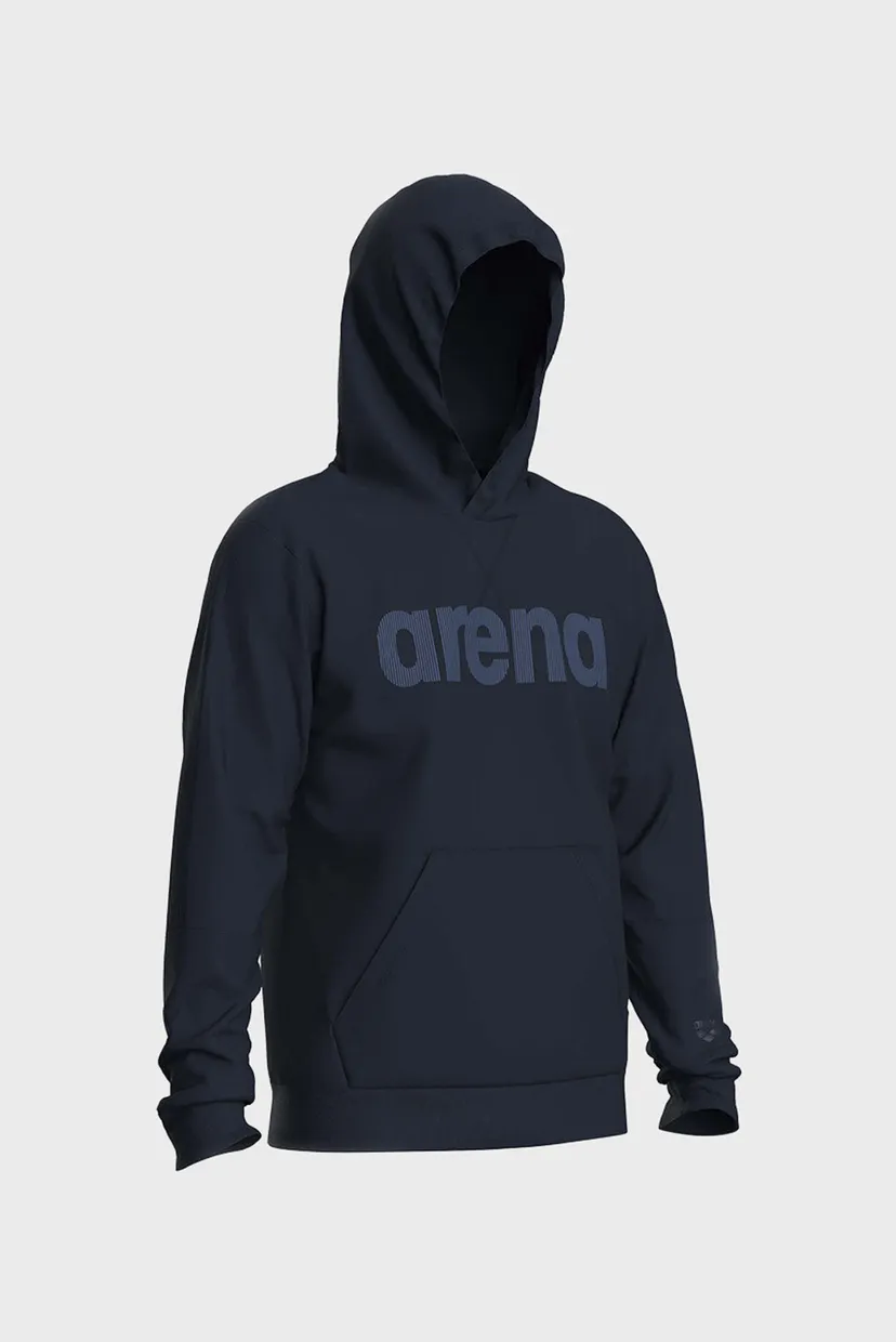 Мужское темно-синее худи BRUSHED SWEAT LOGO 3