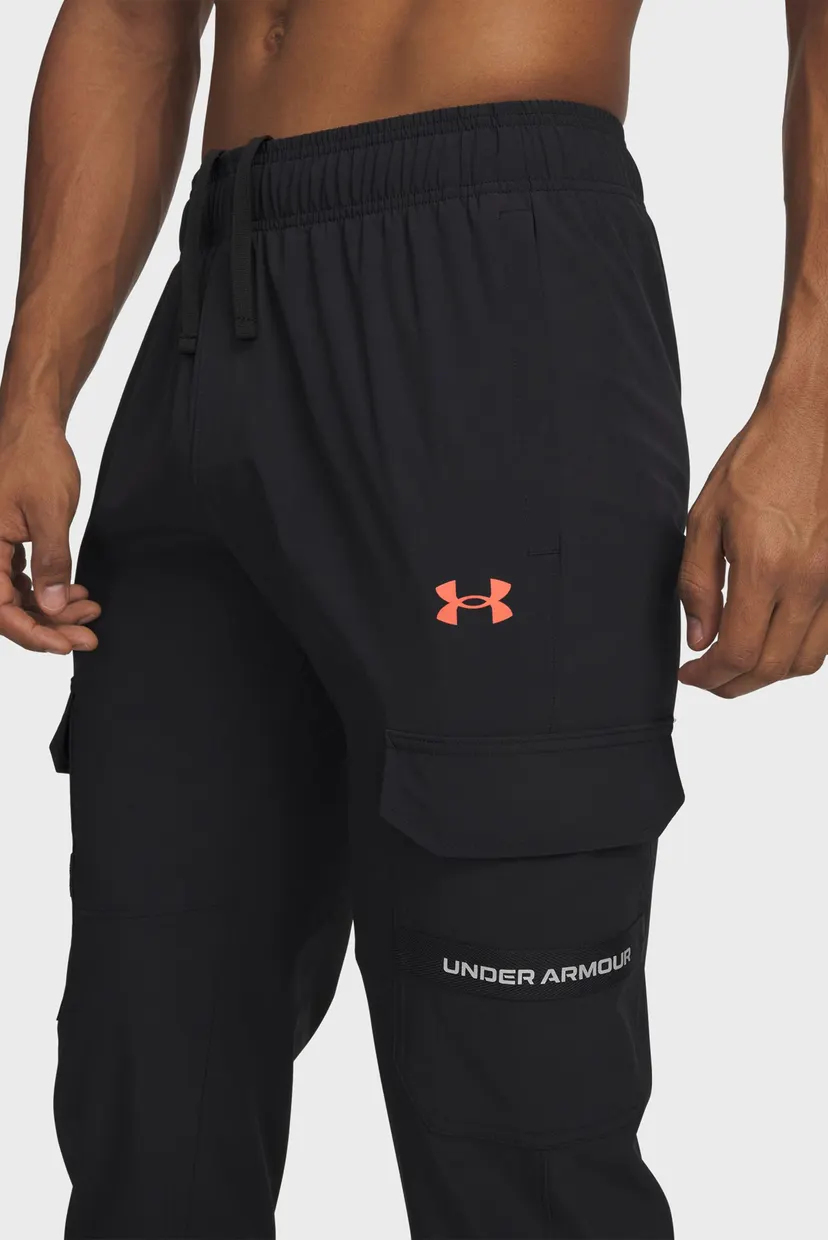 Мужские черные спортивные брюки UA Tech Utility Woven Pant 4