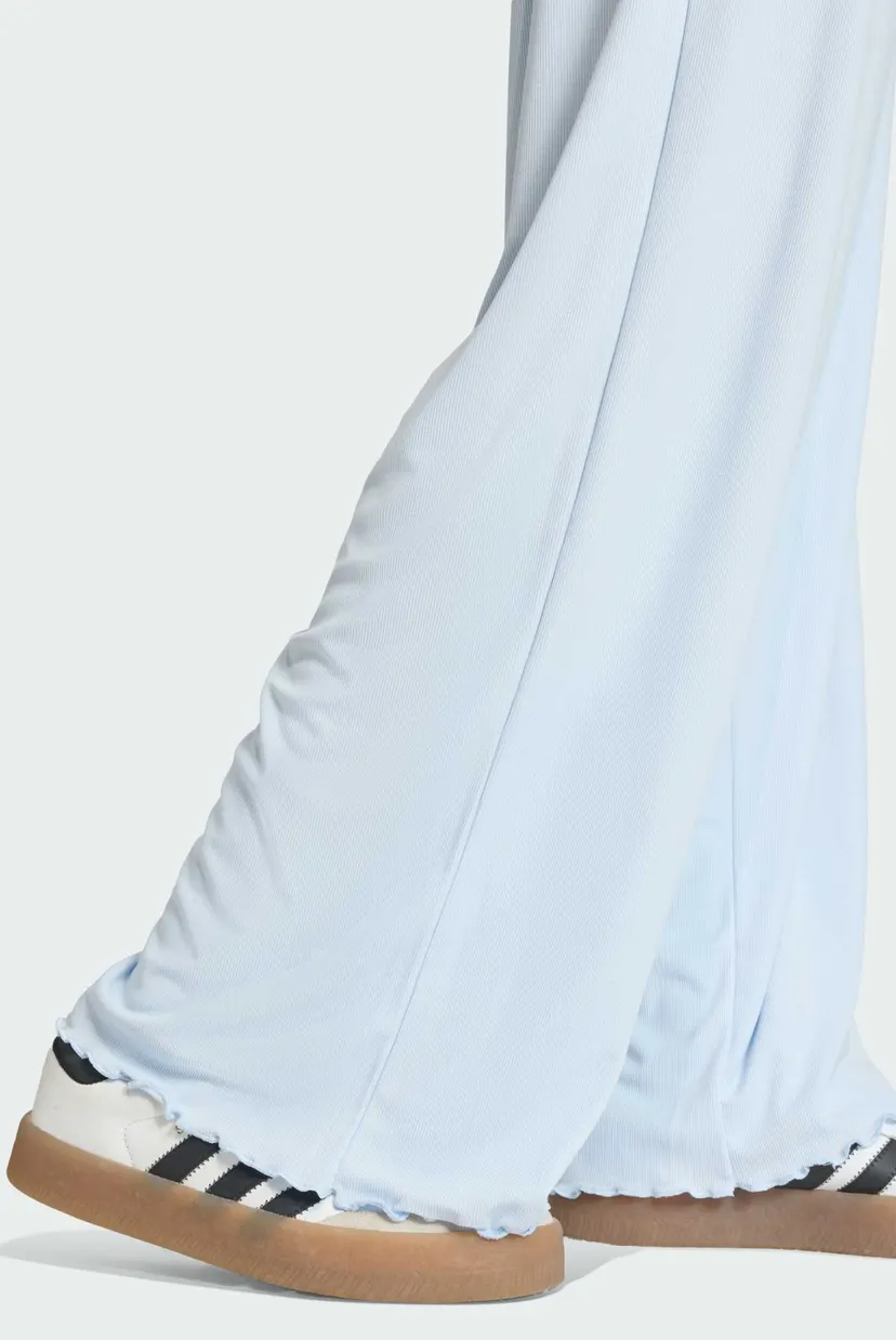 Женские голубые спортивные брюки ESSENTIALS SCALLOPED EDGE 5