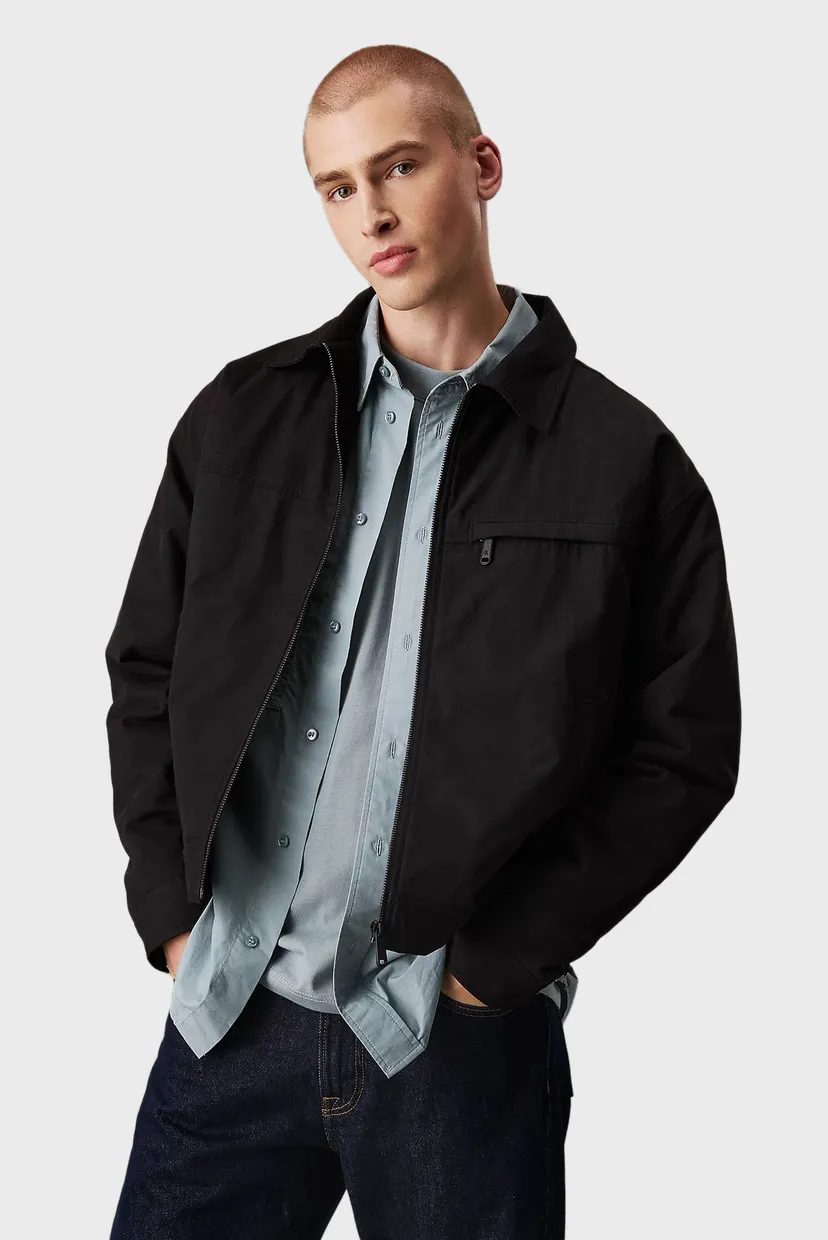 Чоловіча чорна куртка ZIP JACKET 1