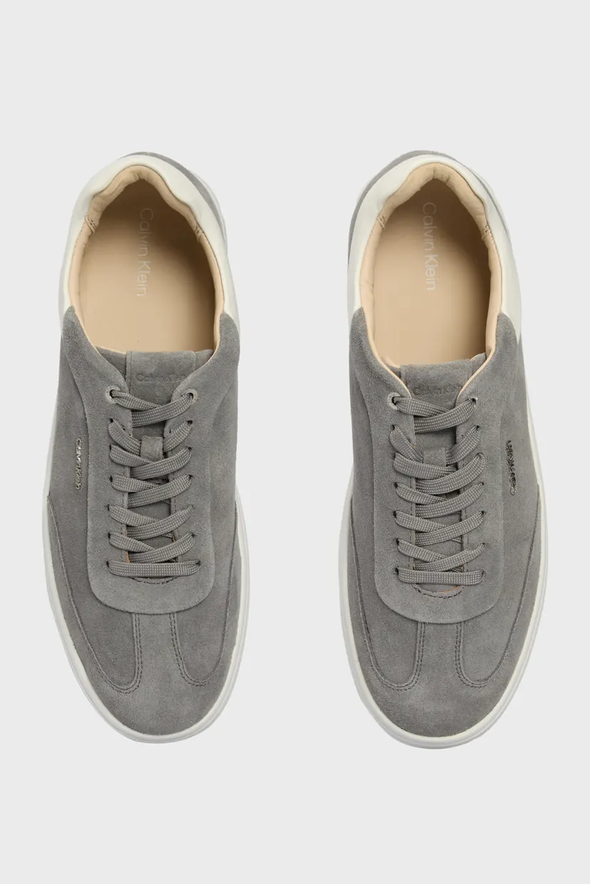 Жіночі сірі замшеві снікерси CUPSOLE LACE UP - SUE 4