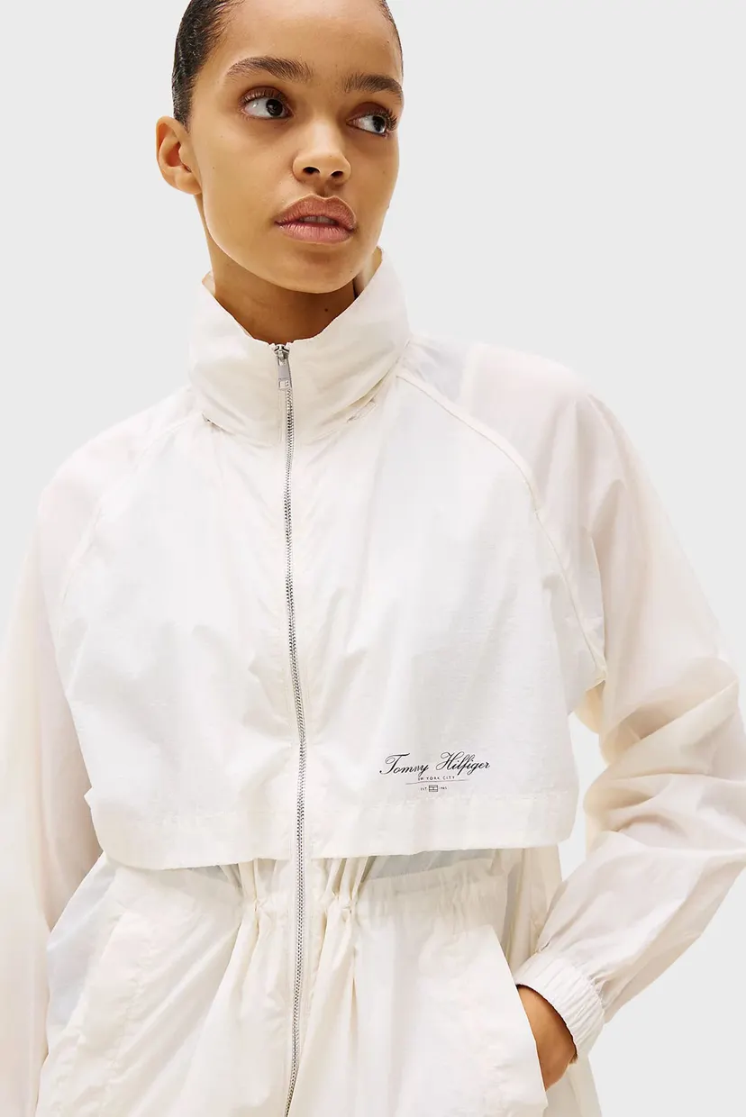 Жіноча біла вітровка ULTRA LIGHT HIP WINDBREAKER 5
