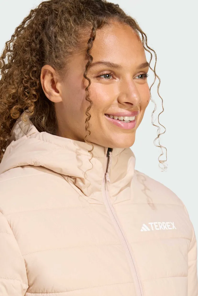 Жіноча бежева куртка Terrex Multi Essentials CLIMAWARM Insulated Hooded 4
