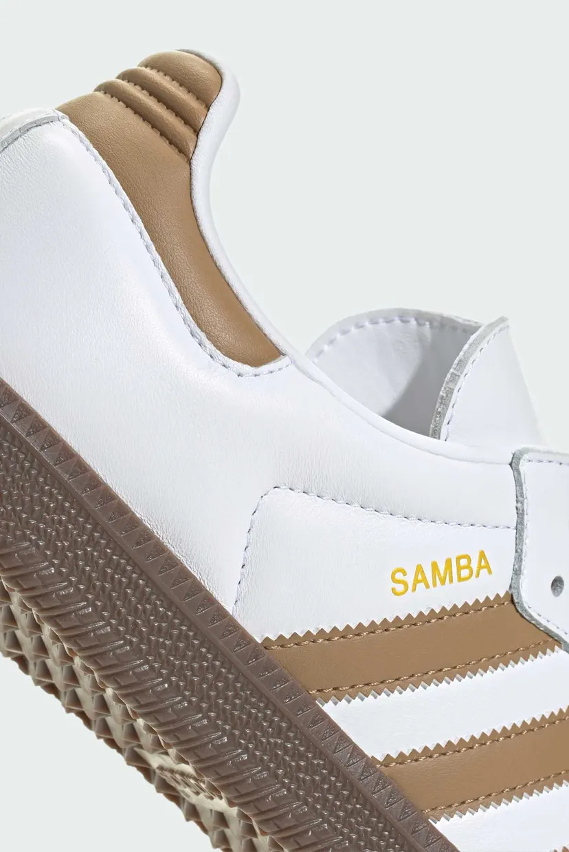 Мужские белые кожаные сникерсы Samba OG 8