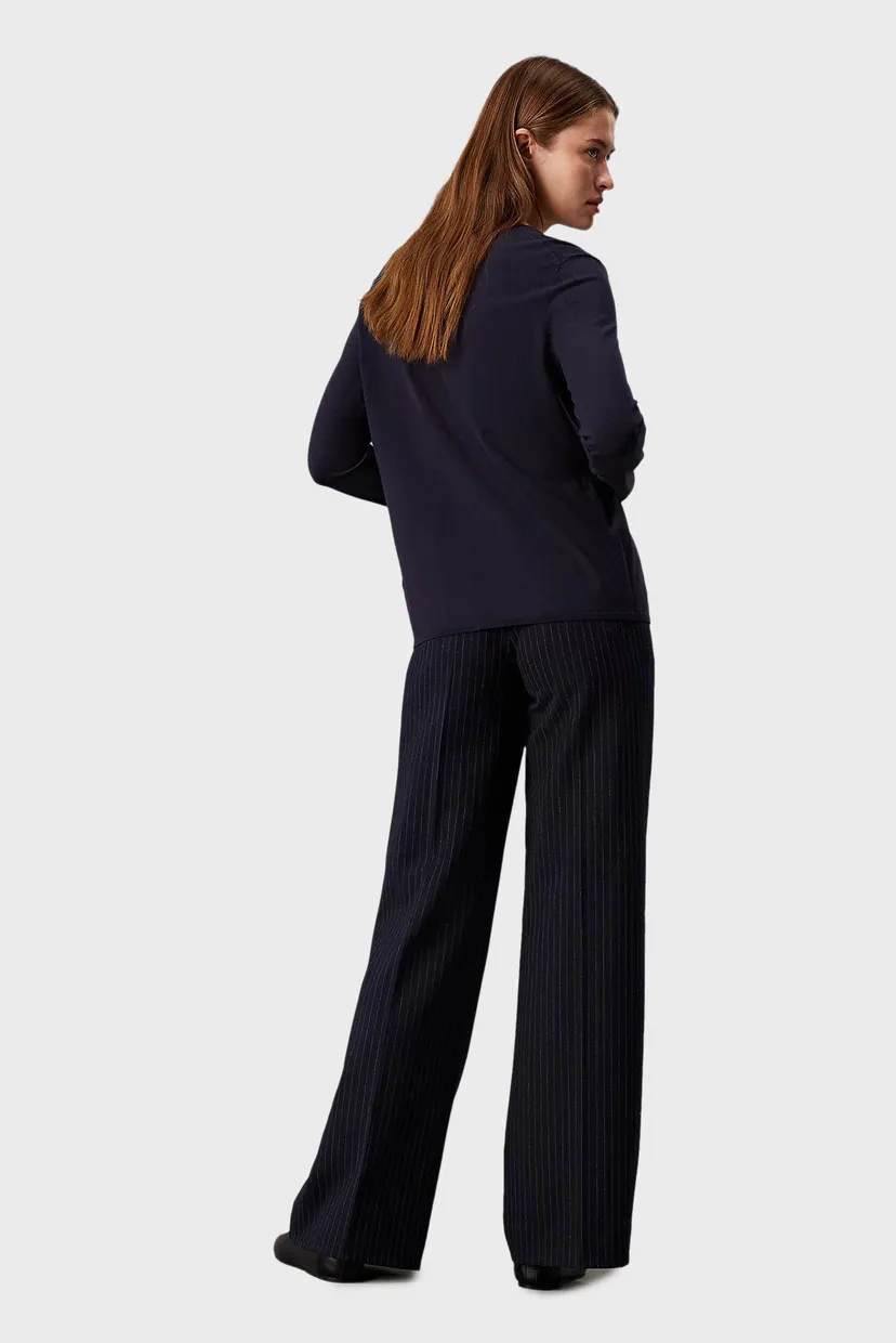 Жіночі темно-сині брюки у смужку PINSTRIPE WIDE LEG 3