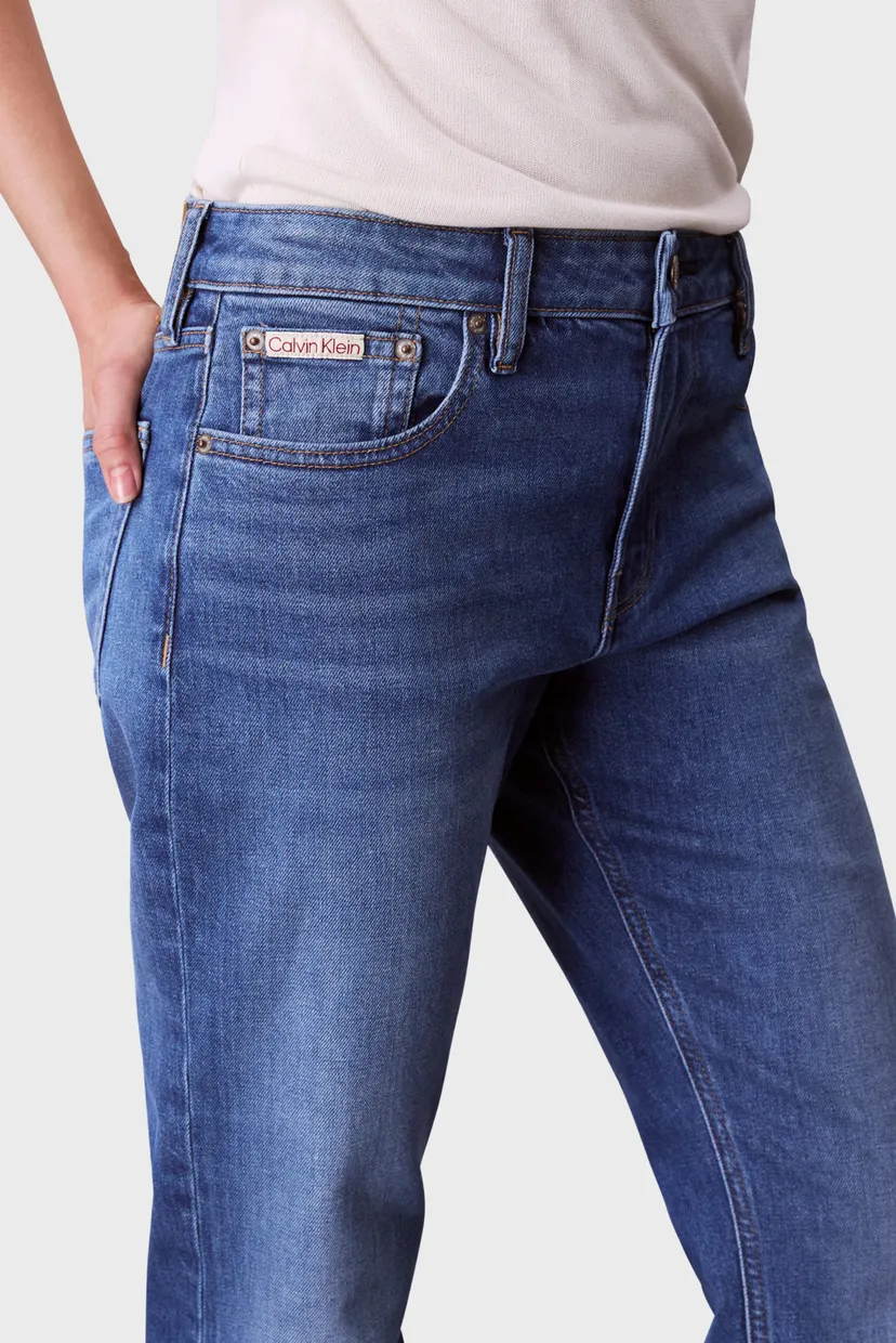 Женские синие джинсы MID RISE SLIM 5