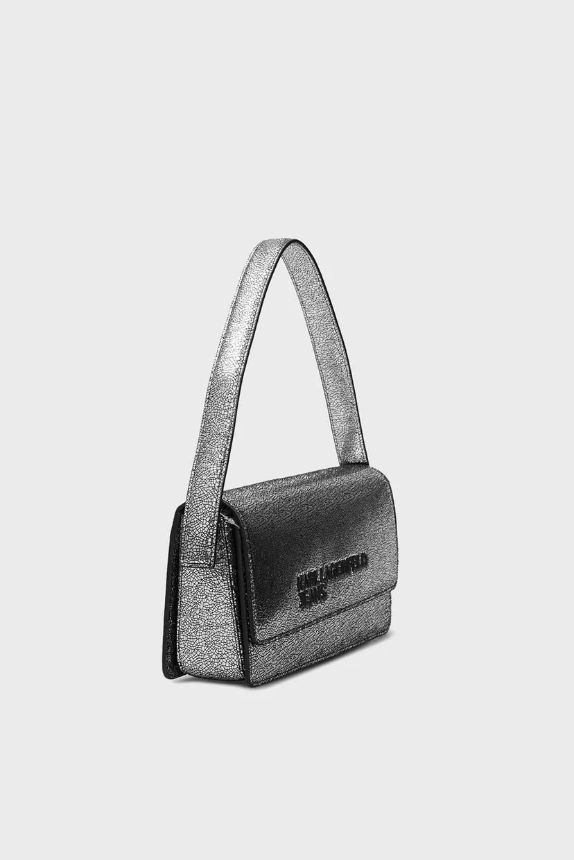 Женская серебристая сумка essential logo crossbody 3