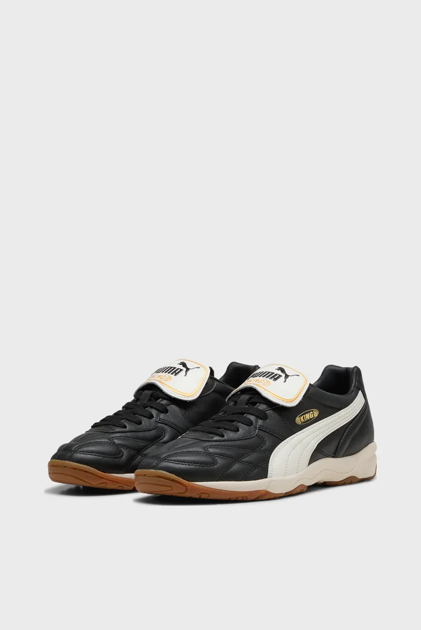 Чорні шкіряні кросівки King Indoor Sneakers Unisex 3