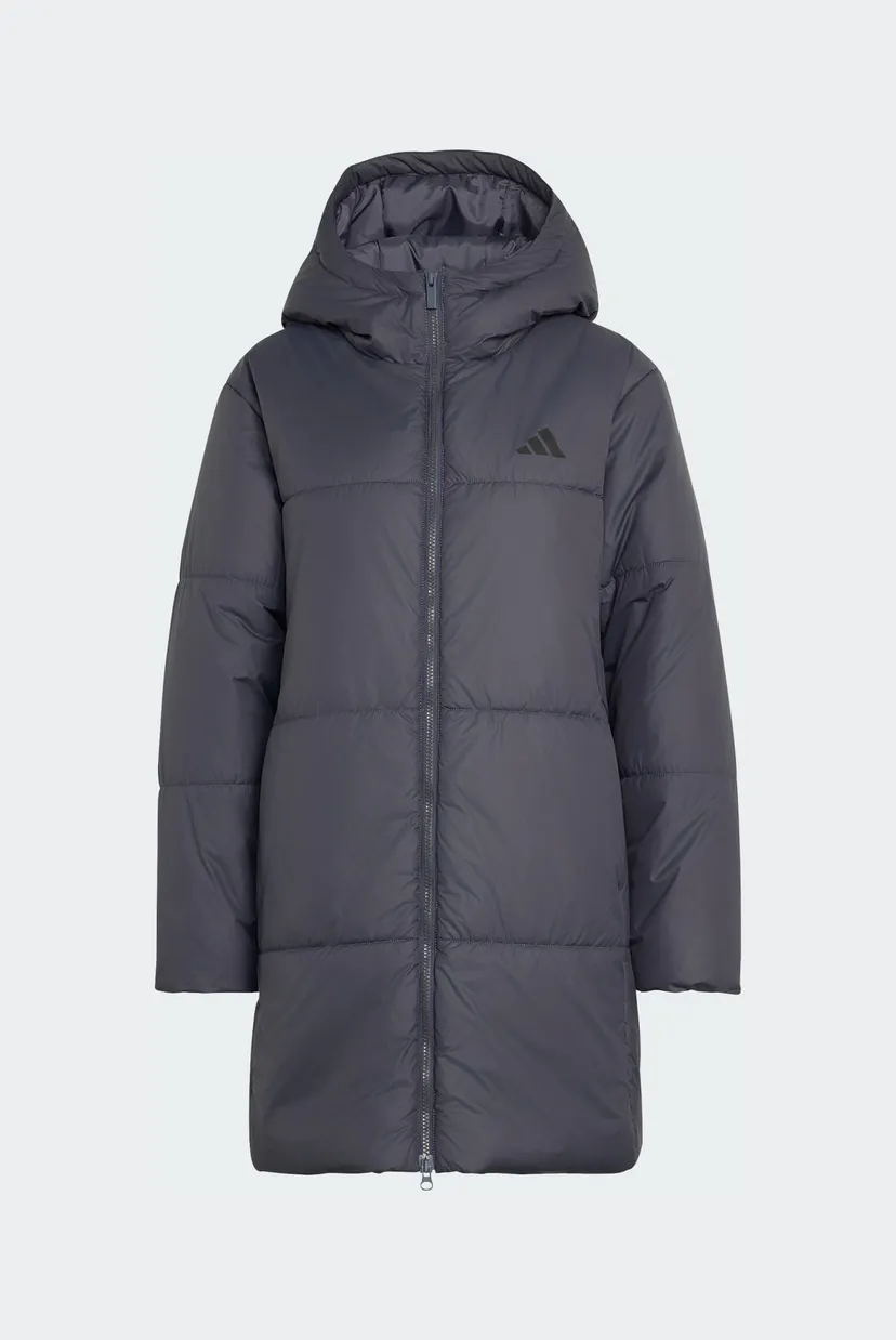 Женский темно-серый пуховик ESSENTIALS HIGHLOFT INSULATED LONG PUFFER 6