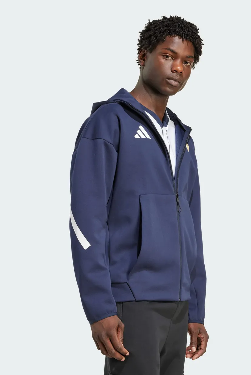 Чоловіче синє худі Real Madrid ADIDAS Z.N.E. Anthem adidas KC3739