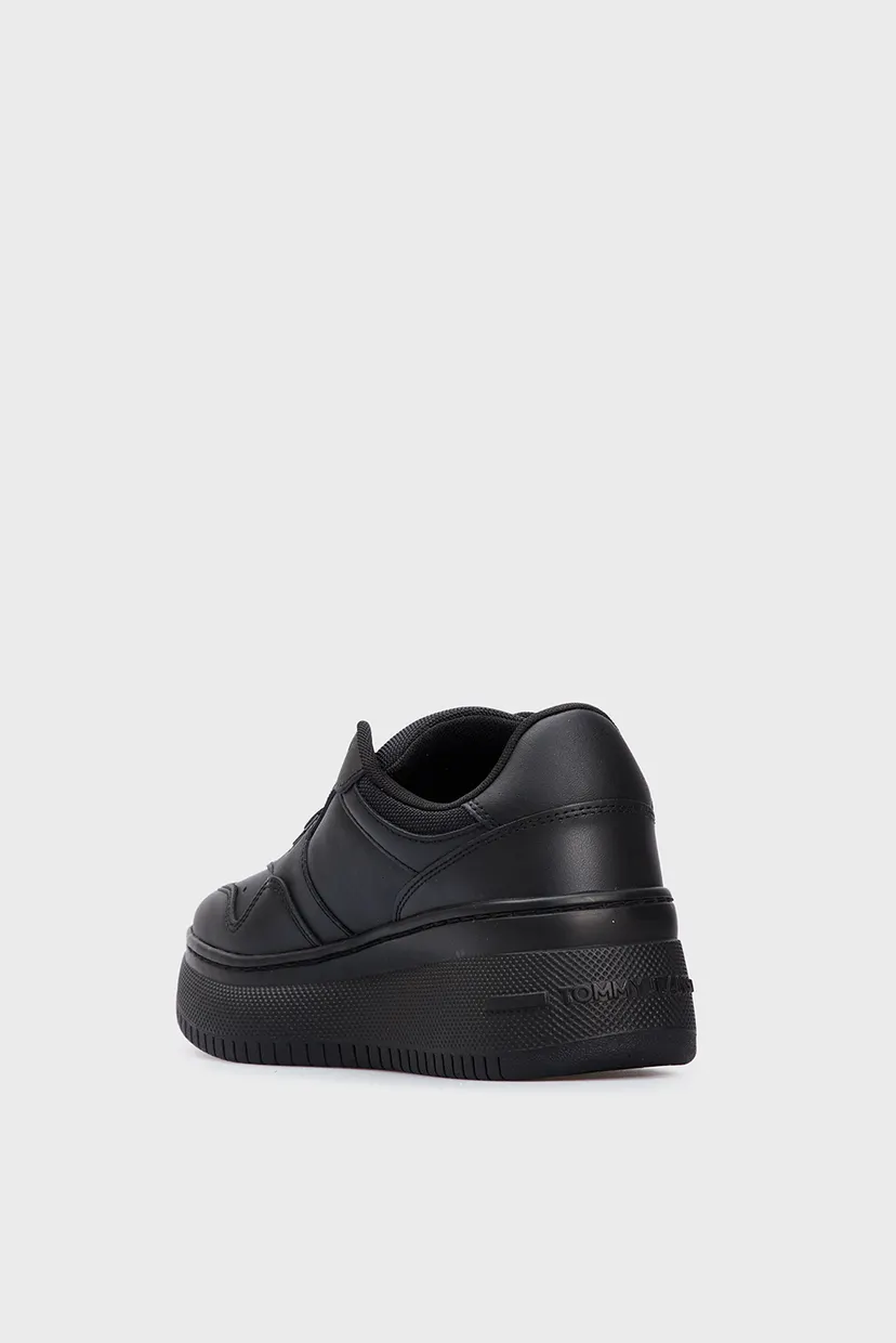 Женские черные сникерсы TJW RETRO BASKET FLATFORM ESS 5