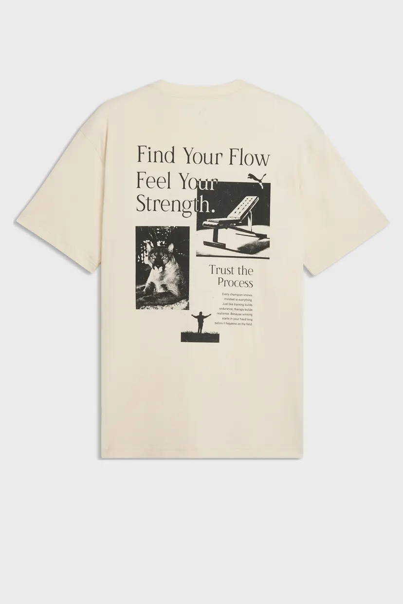 Мужская бежевая футболка GRAPHICS Tee 5
